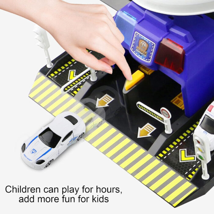 City Shuttle Fire Parking Playset Stand For kids - Image 4