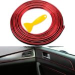 5M Cars Auto Accessories Dashboard Car Styling Interior Decoration Strips Moulding Trim (red color) - Image 4