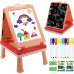 Multi-Functional 2 In 1 Double Sided Eco-Friendly Drawing Board For Early Learning