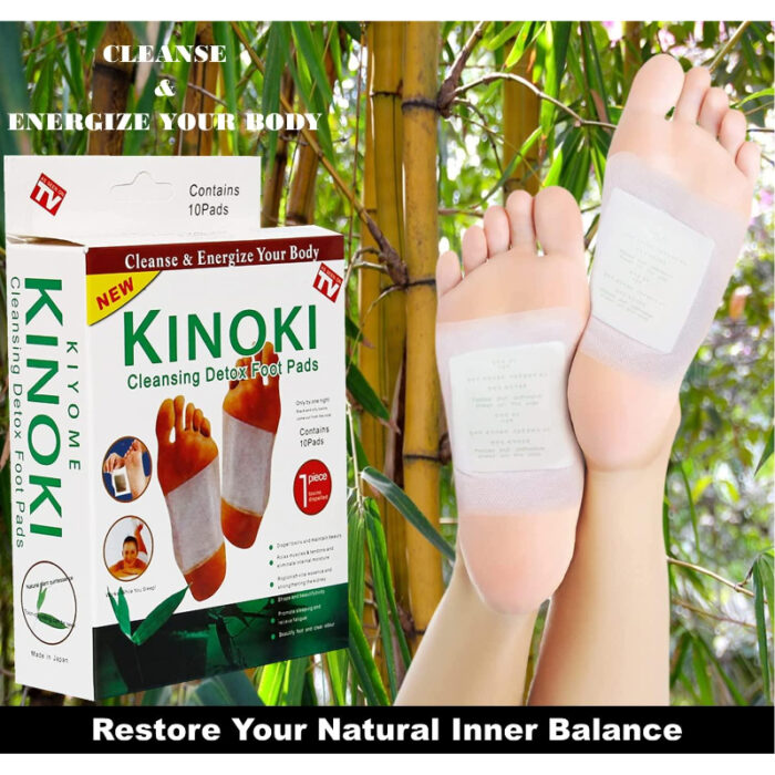 Pack Of 2 Kinoki Detox Foot Pads Patches Relaxation Massage Relief Stress Feet Care - 20 Pads In Two Boxes - Image 3