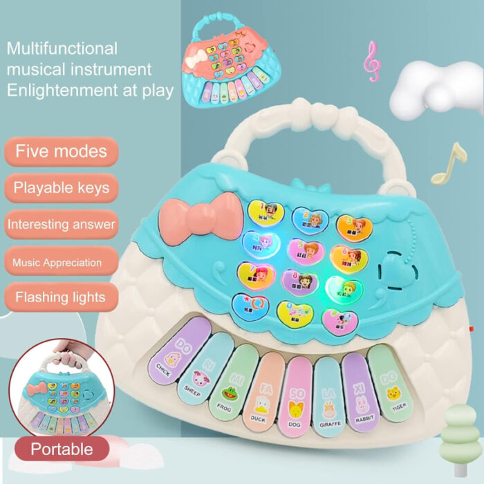 Multifunctional Portable Music Piano With Five Modes And Flashing Lights - Image 1