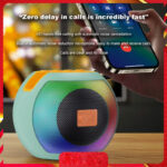 JK-P60 Portable Hi-Fi Bluetooth Speaker with Dynamic RGB LED Lights and Powerful Bass - Image 2