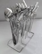 29 Pcs High-Quality Stainless-Steel Cutlery Set with Spoons, Forks, Knifes and Holder Stand - Image 2