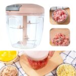 5 Blades Manual Vegetable Chopper Cutter Hand Pull Food Chopper (random color) - Image 6