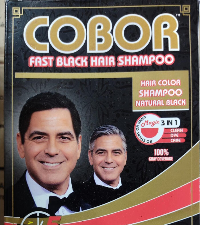1 Piece Cobor Hair Color Natural Black Shampoo | Hair Color Shampoo For Men & Women | Best Quality Shampoo 25g - Image 1