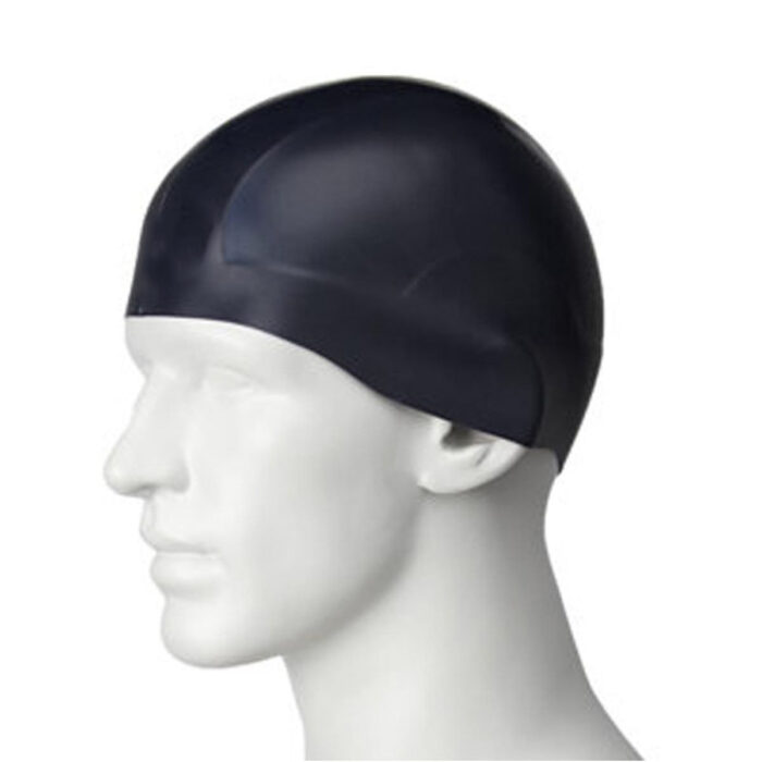 Men Women Waterproof Ear Protection Bathing Silicone Cap Swimming Pool Hat Swimmers Long Hair Cap - Image 1