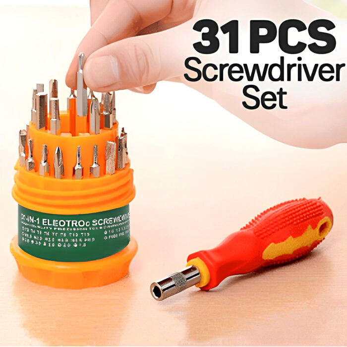 31 In 1 Multi-Functional Screw Driver Tool Kit For Mobiles And Small Products - Image 1