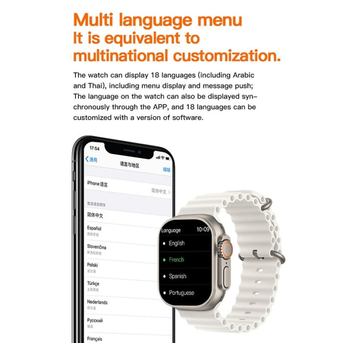 T800 Series 8 Ultra Smart Watch With 1.99 Inches Big Display - Image 13