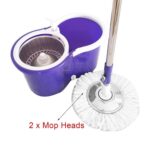 360 Spin Mop Bucket Set Portable Double Drive Stainless Steel Bucket Hand Pressure Rotation - Image 3
