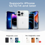 Joyroom JR-W020 Magnetic Wireless Power Bank in Black – 10000mAh Capacity with MagSafe Compatibility for Seamless Charging - Image 7