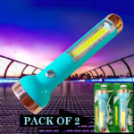 Pack of 2 SD-8639 Mini 2-in-1 COB+LED Dual Modes Super Bright Rechargeable Flashlight - Image 8