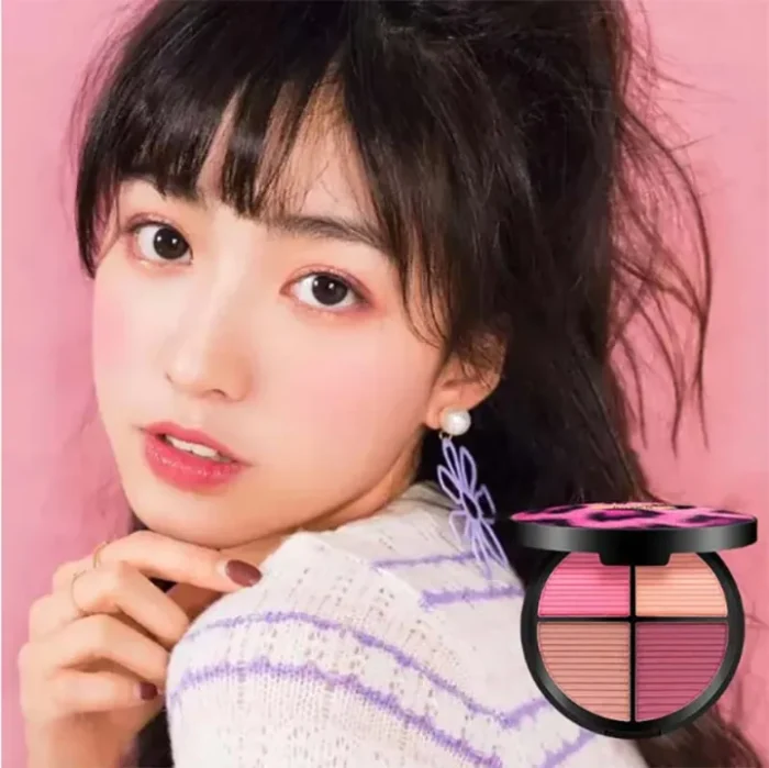 Kaxier New Four Color Blusher dyeing plates for professional pink console Makeup - Image 3