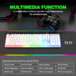 TX35 Limeide RGB Suspension Backlit Lightweight Luminous Wired Gaming Keyboard - Image 5