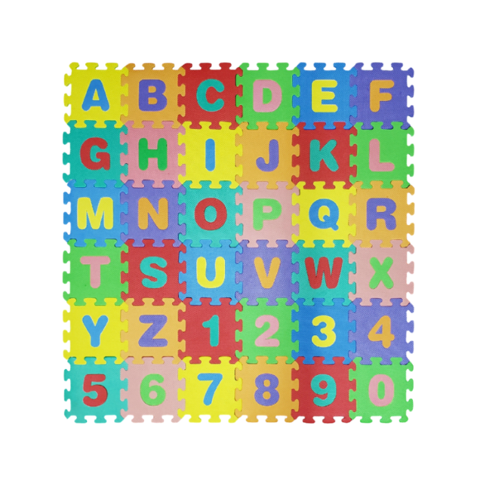 7qnxvr-em-36-1.webp 36 PCs Large - 6mm Baby Play Mate - Abc & 123 Kids Learning Floor Puzzle Mat - Image 1