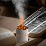 Small hydrating Moisturizing Sprayer Volcano Humidifier Colorful Atmosphere Light Humidifier (random color)