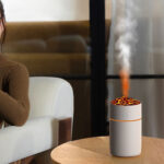 Small hydrating Moisturizing Sprayer Volcano Humidifier Colorful Atmosphere Light Humidifier (random color) - Image 4