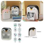 The Adorable Penguin Design Rechargeable Portable Mini Printer (random color) - Image 6