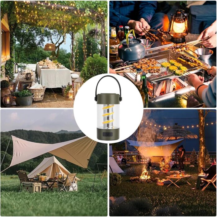 BLUETOOTH SPEAKER CAMPING LIGHTS YD-2312 / Rechargeable Camping Lantern, Waterproof Outdoor Lamp / Fishing Hiking Emergency - Image 1