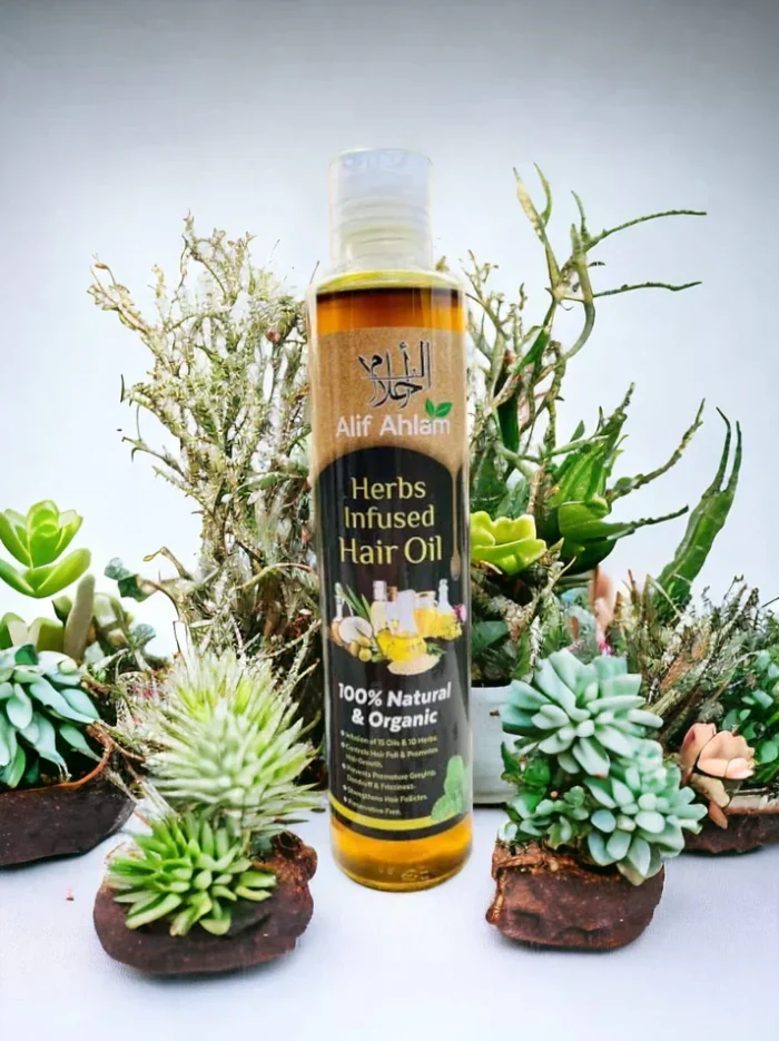 Alif Ahlam Herbs Infused Hair Oil – 200ml - Image 1