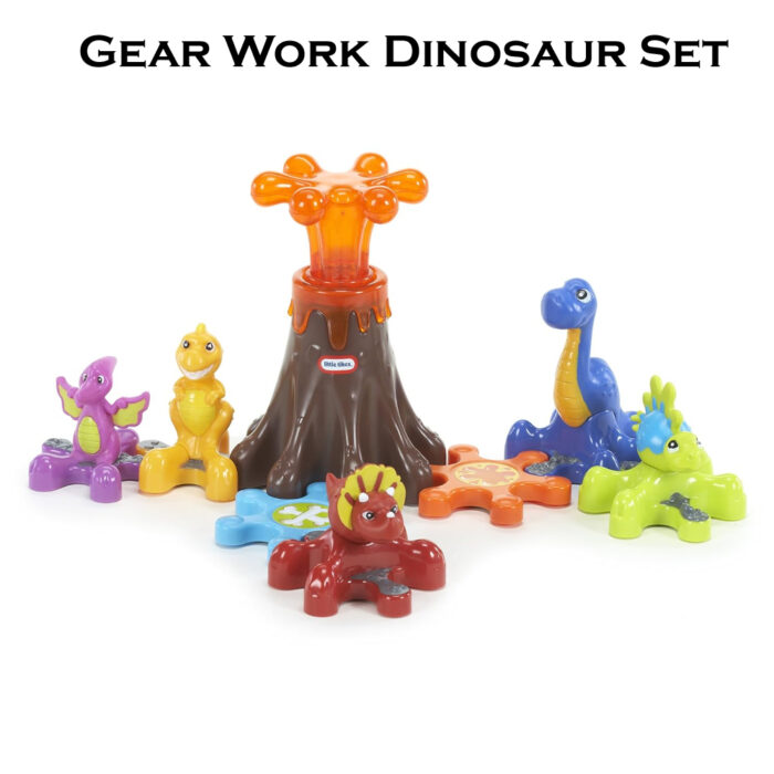 Little Tikes Colorful Gear Works Dinosaur Set - Image 1