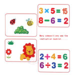 Wooden Magnetic Black And White Board With Cartoons And Numbers - Image 3