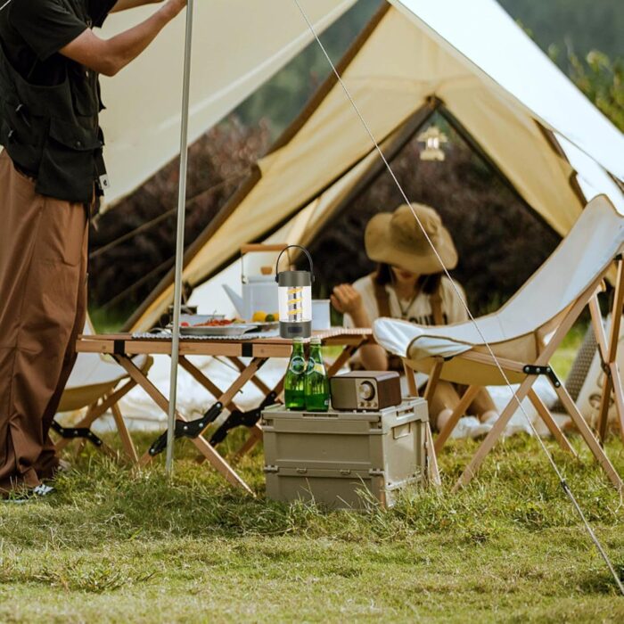 BLUETOOTH SPEAKER CAMPING LIGHTS YD-2312 / Rechargeable Camping Lantern, Waterproof Outdoor Lamp / Fishing Hiking Emergency - Image 7