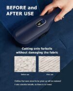 Electric Fabric Lint Shaver Fuzz Remover, LCD Display (Random color) - Image 3
