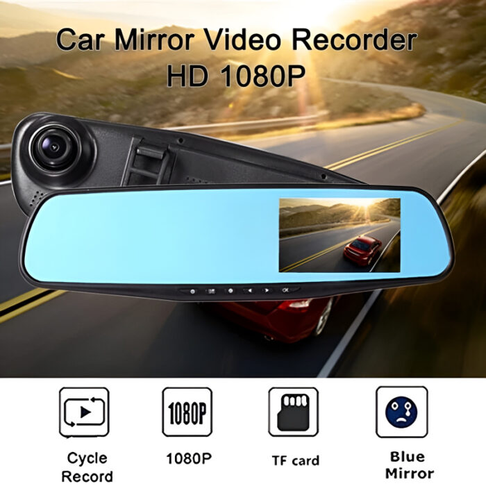 Full HD 1080P Dual Mirror Camera With 4.5" TFT LCD Crystal-Clear Recording Vehicle Blackbox DVR - Image 4