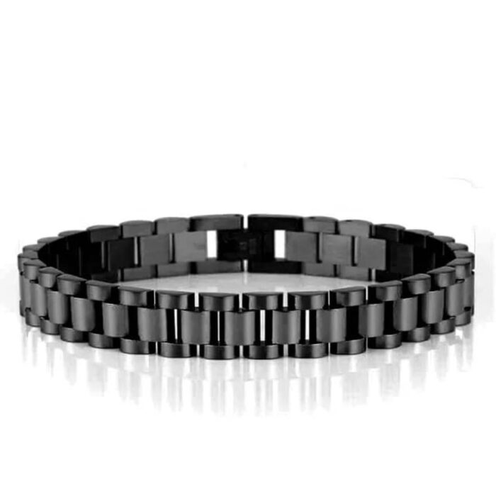 Durable Elegant Geometric Stainless Steel Bracelet with Zircon Accent - Image 7