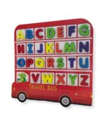 Wooden 3D Educational Alphabet Travel Bus For Early Learning - Image 3