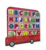Wooden 3D Educational Alphabet Travel Bus For Early Learning - Image 4