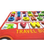 Wooden 3D Educational Alphabet Travel Bus For Early Learning - Image 2