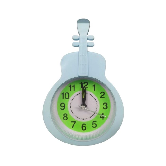 Mini Guitar-Shaped Desk Alarm Clock with Quartz Movement - Image 3