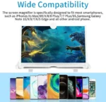 F3 Mobile Screen Magnifier | Enlarged Mobile Screen Amplifier Large Screen Eyes Protection (Random color) - Image 9