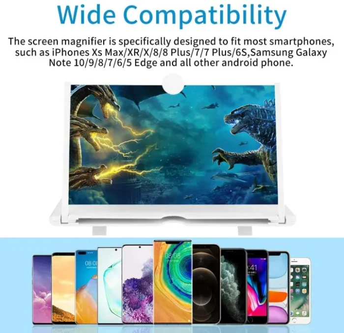 F3 Mobile Screen Magnifier | Enlarged Mobile Screen Amplifier Large Screen Eyes Protection (Random color) - Image 9