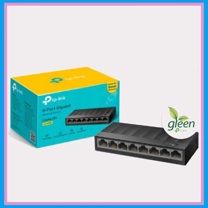 LS1008G TP-Link 8-Port Gigabit Desktop Network Switch - Image 1