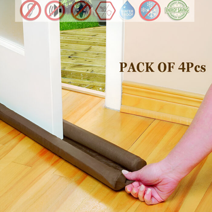 Pack of 4pcs Good Quality 30mm Thickness 39 Inches Wide Door Bottom Sealing Strip Guard - Image 1