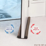 Pack of 4pcs Good Quality 30mm Thickness 39 Inches Wide Door Bottom Sealing Strip Guard - Image 2