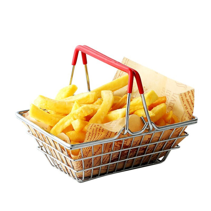 Mini Multi-Purpose Portable Stainless Steel Hand Carry Fry Basket - Image 1