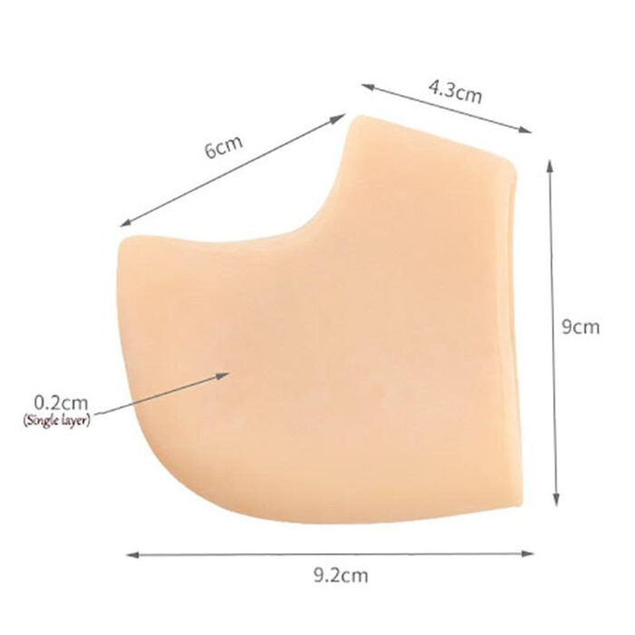 Set Of 4 Pairs Silicone Gel Moisturizing Heel Socks -Unisex Foot Protectors With Shoe Cushion For Cracked Heel Pain Relief - Image 9