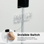 Transparent Black and White Lock Childproof Transparent Refrigerator Lock, Baby Safety French Fridge Door Lock, Freezer Lock, Invisible Cupboard Lock (Random Color) - Image 7