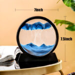 Dynamic 3D Sandscape Glass Art Fascinating Flowing Sand Frame for Elegant Home Decor - Image 13