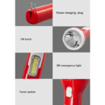 DP 9123 800mAh Rechargeable LED Torch With Built-In Emergency Light - Image 3