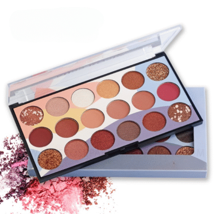 Mocallure Professional 18-Color Glitter Eyeshadow Palette – Bold, Shimmering Shades for Every Look