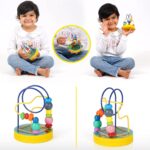 Colorful Peaceful Tree Round Wooden Beads Maze Toy For Early Learning - Image 6