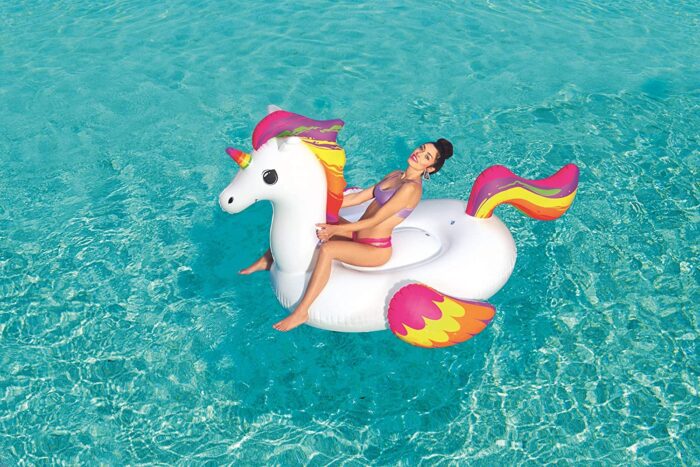 Bestway 41113 Inflatable Supersized Unicorn Ride-On Swimming Pool - Image 1