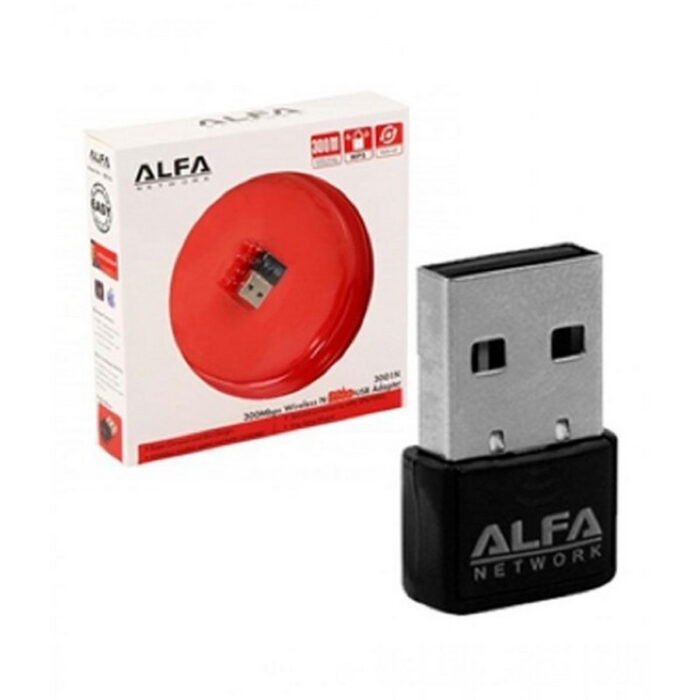 Alfa Mini USB WiFi Adapter | 300Mbps Wireless LAN Card for Computer & Laptop | Best Wireless Adapter - Image 1