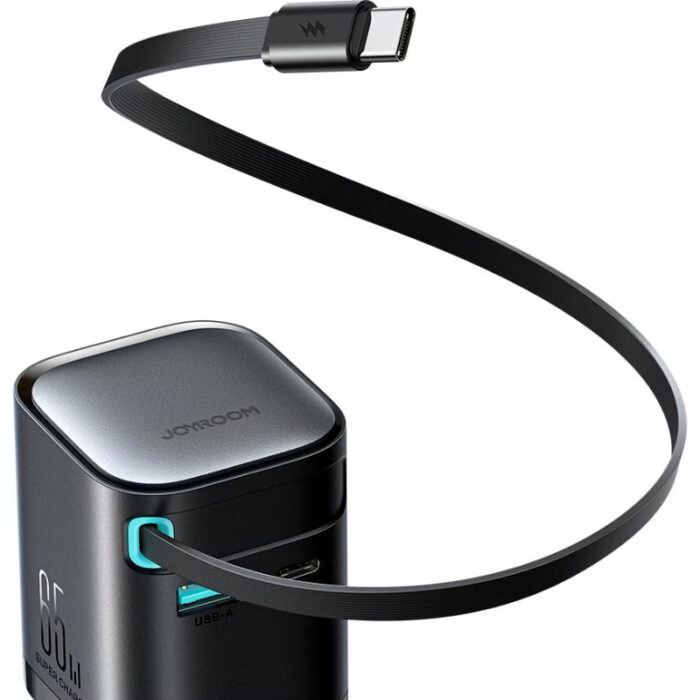 Joyroom JR-TCL02EU 65W GaN Charger with Retractable USB-C Cable, Dual-Port USB-A & USB-C, PD 3.0 Fast Charging, Compatible with Laptops & Smartphones - Image 11