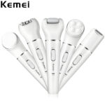 Kemei KM-2199 Multi-Functional Rechargeable Epilator: 5-In-1 Beauty Tools Kit For Women - Image 11