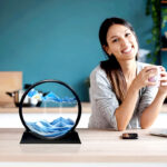 Dynamic 3D Sandscape Glass Art Fascinating Flowing Sand Frame for Elegant Home Decor - Image 14